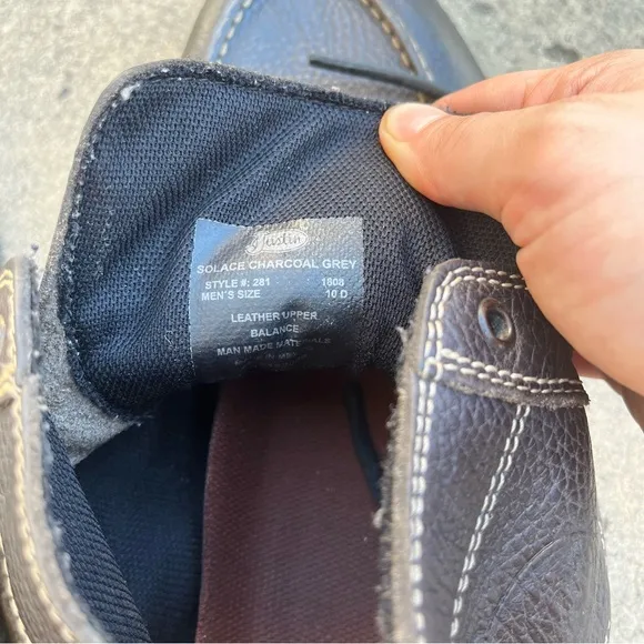 Justin Solace Charcoal Grey Chukka Boots
