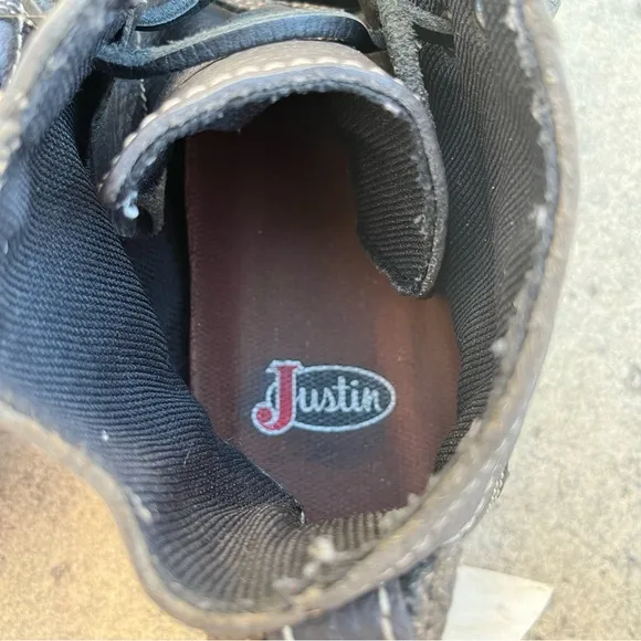 Justin Solace Charcoal Grey Chukka Boots