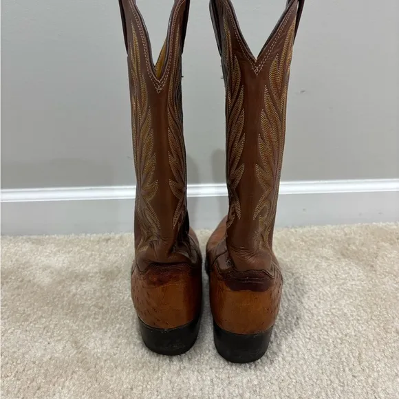 JUSTIN • Women’s Brown Leather Cowboy Boots Style C 2041 Size 9.5