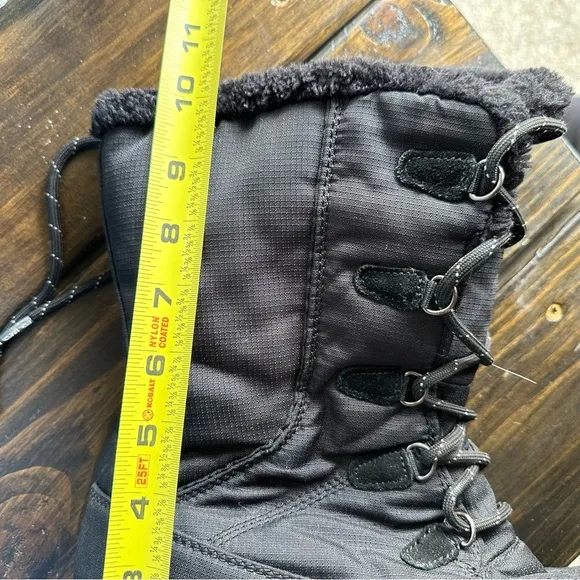 Kamik Brooklyn Snow Boots Shoes Black Lace Up Waterproof Insulated Outdoor 10