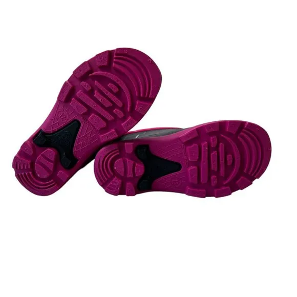 Kamik Snobuster 1 Navy Magenta WP Insulated Rain Boots Youth Girl's Size 12 K