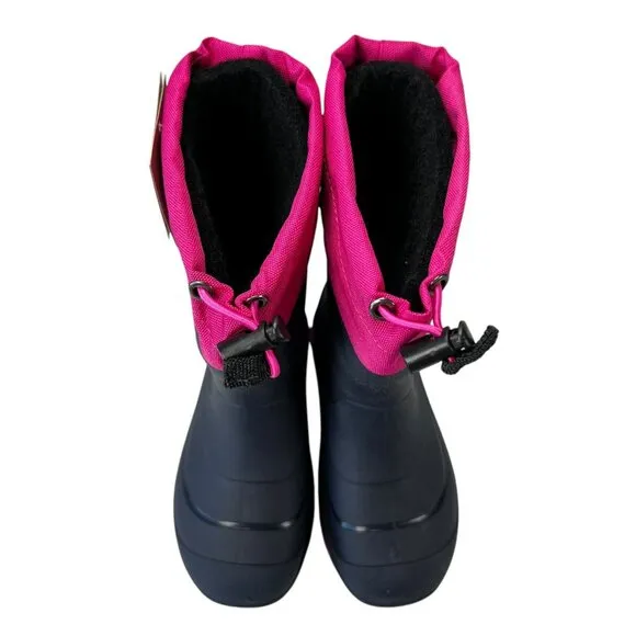 Kamik Snobuster 1 Navy Magenta WP Insulated Rain Boots Youth Girl's Size 12 K