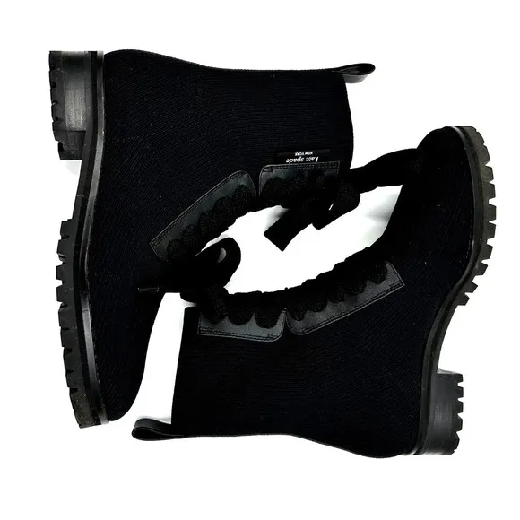 Kate spade new york Merigue Knit Combat Boots Size 5.5
