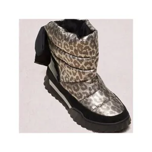 KATE SPADE NEW YORK Womens Gold Cusioned Frosty Toe Platform Snow Boots 6 M