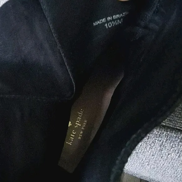 Kate Spade Sabina Boots Black Leather Source Biker Moto Women's Sz 10.5