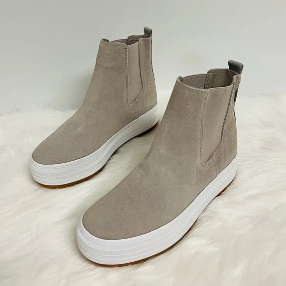 Keds The Platform Chelsea In Lug Gray Chelsea Boots Size 6 NWOB