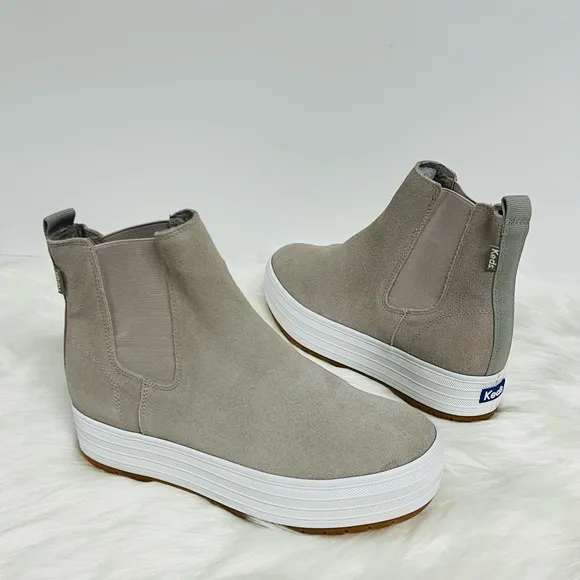 Keds The Platform Chelsea In Lug Gray Chelsea Boots Size 6 NWOB