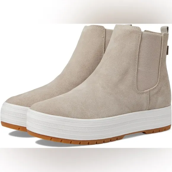 Keds The Platform Chelsea In Lug Gray Chelsea Boots Size 6 NWOB