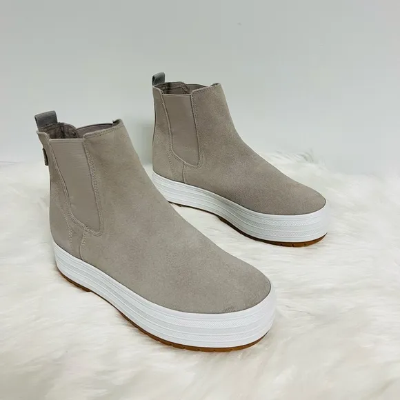 Keds The Platform Chelsea In Lug Gray Chelsea Boots Size 6 NWOB