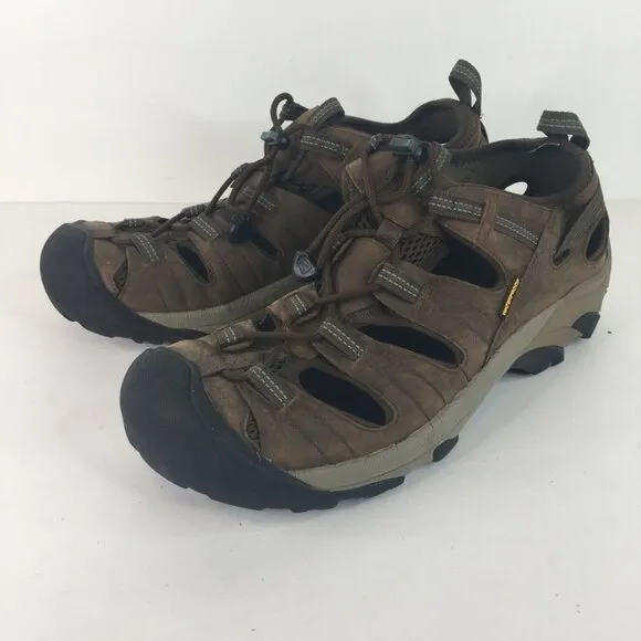 KEEN Arroyo II Hiking Shoe Sandals Brown Leather Waterproof 1002427 Size 13