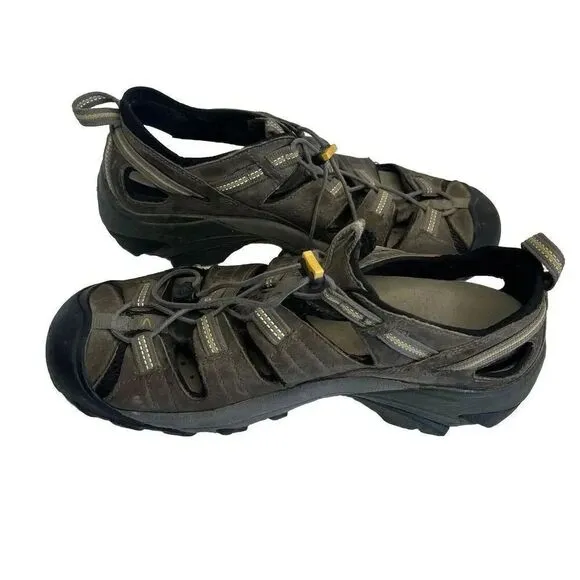 Keen Arroyo II Brown Leather Waterproof Hiking Fisherman Sandals Men’s Size 11