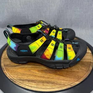 Keen H2 Newport Men's Size 11 Rainbow Tie Dye Shoes Sandals Hiking