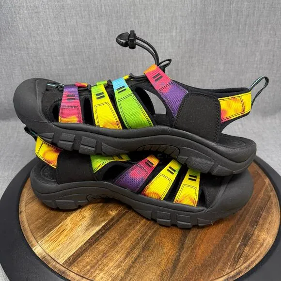 Keen H2 Newport Men's Size 11 Rainbow Tie Dye Shoes Sandals Hiking
