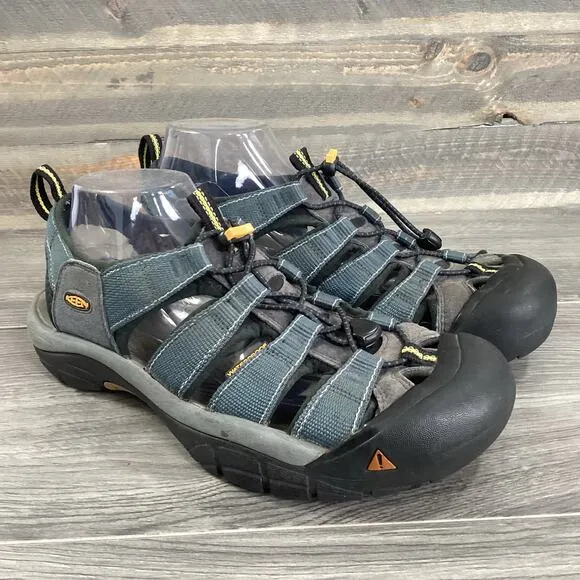 Keen Mens 11 Newport H2 Sandals Active Outdoor Hiking 1001938 Navy Gray $125