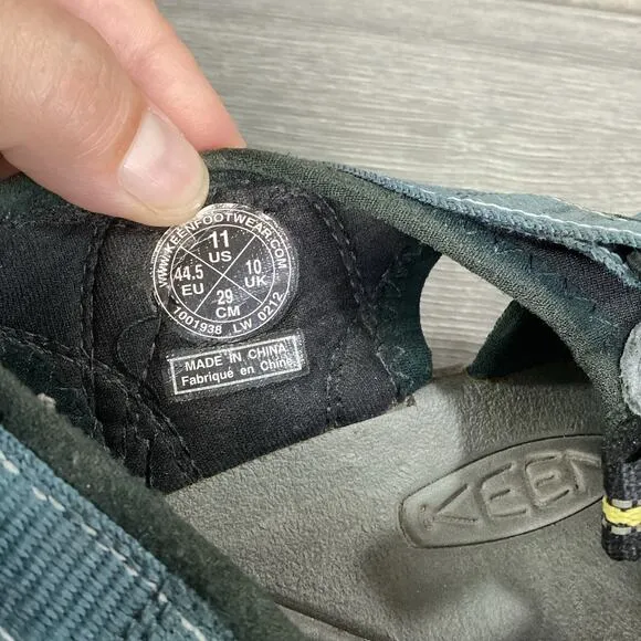 Keen Mens 11 Newport H2 Sandals Active Outdoor Hiking 1001938 Navy Gray $125