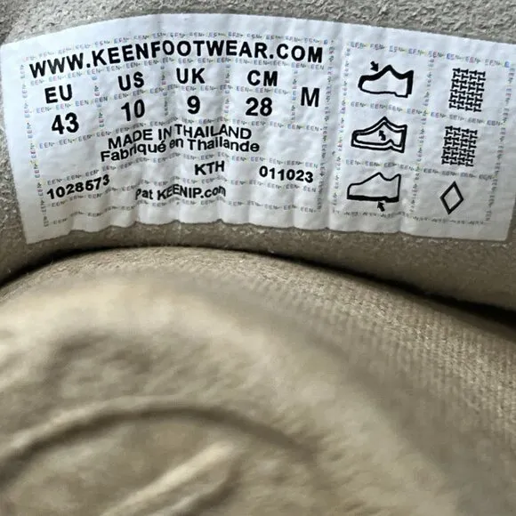 Keen Men’s Uneek II Open Toe Taupe Sport Summer Water Hiking Sandals size 10