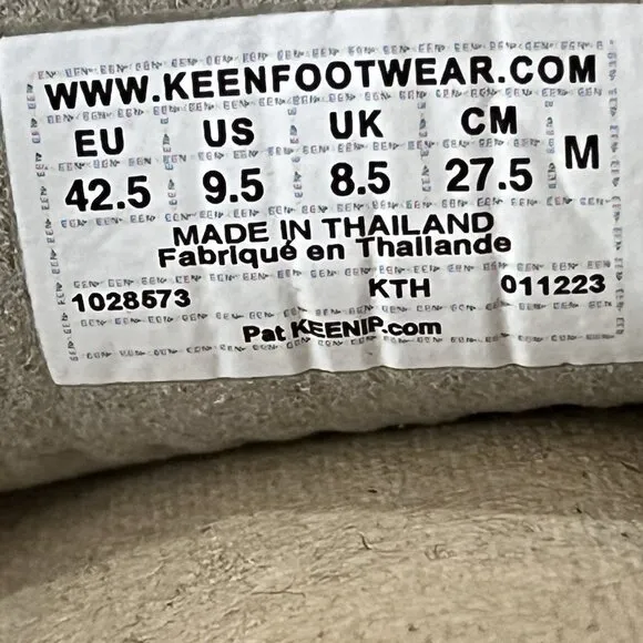 Keen Men’s Uneek II Open Toe Taupe Sport Water Hiking Summer Sandals size 9.5