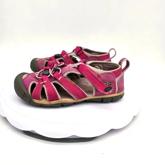 Keen Shoe Youth 13 K Seacamp II Kids Hiking Strap Sandals Pink