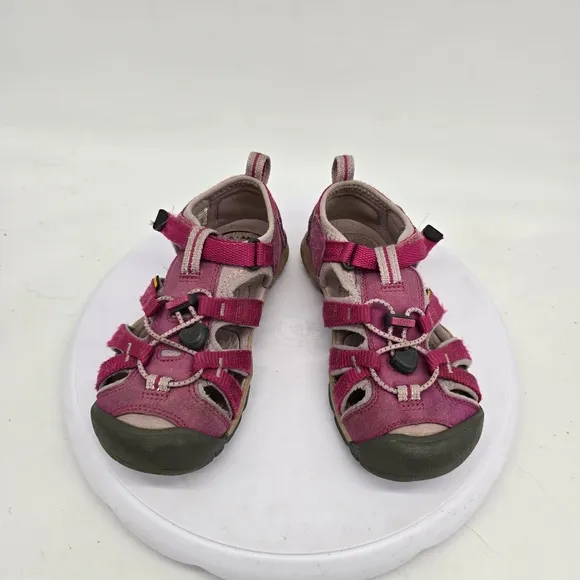 Keen Shoe Youth 13 K Seacamp II Kids Hiking Strap Sandals Pink
