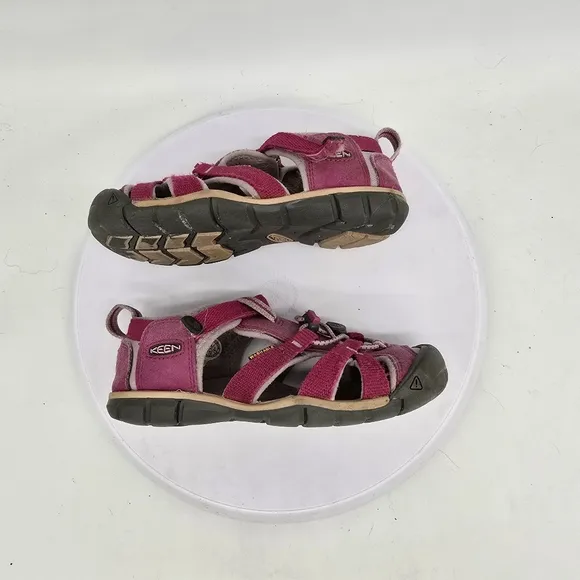Keen Shoe Youth 13 K Seacamp II Kids Hiking Strap Sandals Pink