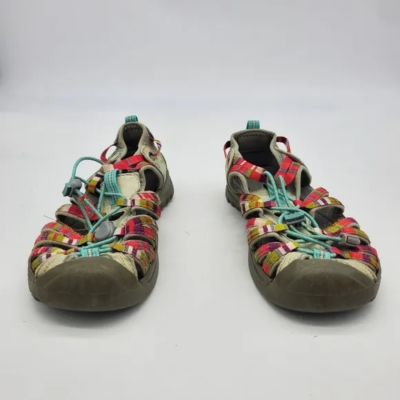 Keen Shoes Youth 5 Whisper Raya Sport Water Hiking Sandals Fusion Rainbow