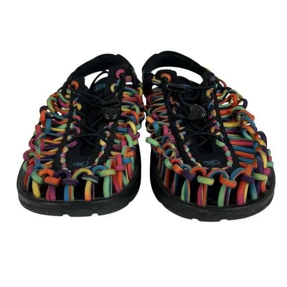 Keen Uneek Waterfront Sandals Mens Size 9.5 Multicolor Tie Dye