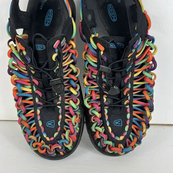 Keen Uneek Waterfront Sandals Mens Size 9.5 Multicolor Tie Dye