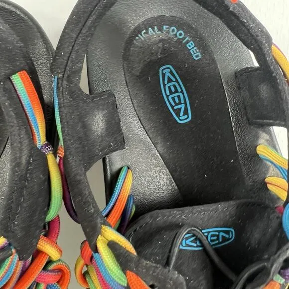 Keen Uneek Waterfront Sandals Mens Size 9.5 Multicolor Tie Dye