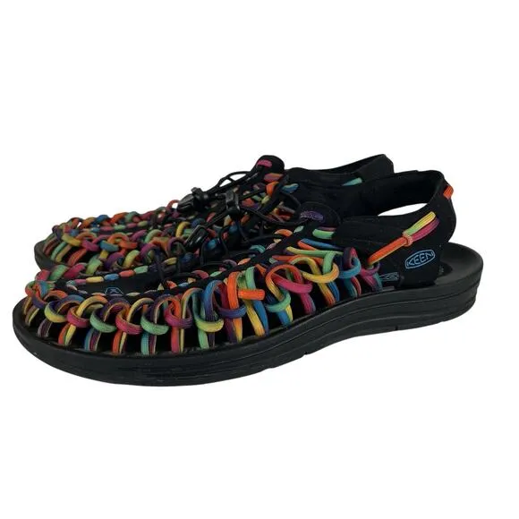 Keen Uneek Waterfront Sandals Mens Size 9.5 Multicolor Tie Dye