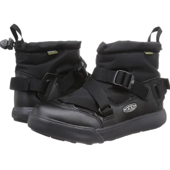KEEN Women's‎ Size 9.5 US Winter Boots Hoodzerra Black Waterproof Insulated