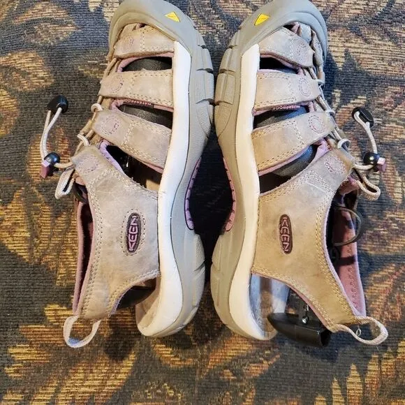 Keen Suede Leather Newport H2 with purple accents