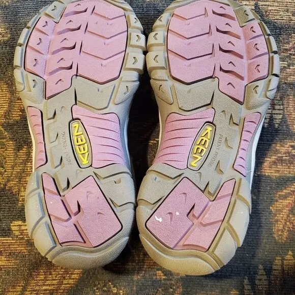 Keen Suede Leather Newport H2 with purple accents