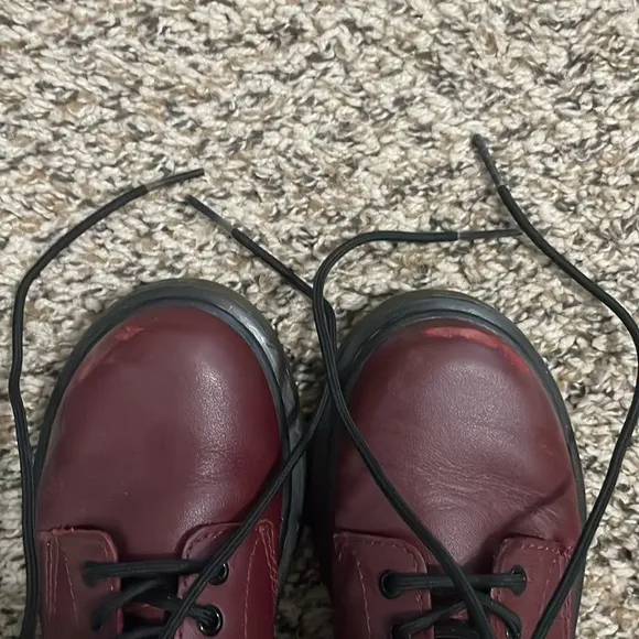Kids Dr. Martens 1460 Leather Lace Up Boots