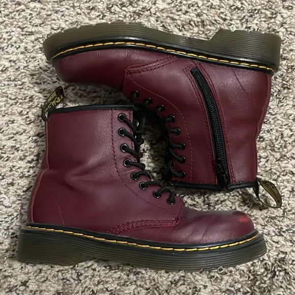 Kids Dr. Martens 1460 Leather Lace Up Boots