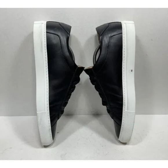 KOIO Capri Low Top Sneaker Black Leather Lace Up Casual Mens Size 11 / 44 Shoes