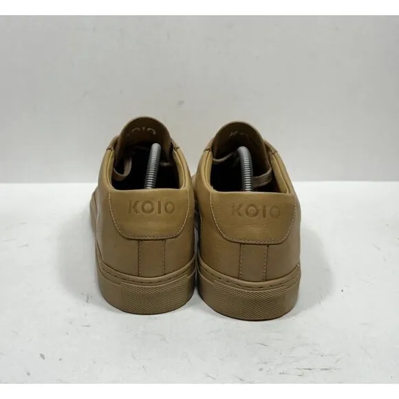 KOIO Capri Low Top Sneaker Brown Tan Lace Up Casual Mens Size 11 / 44 Shoes