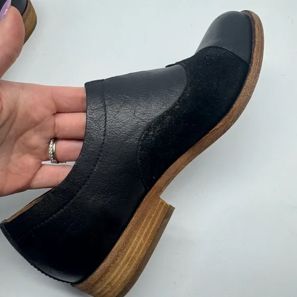Kork-Ease Niseda Black Leather Shoes Size 6