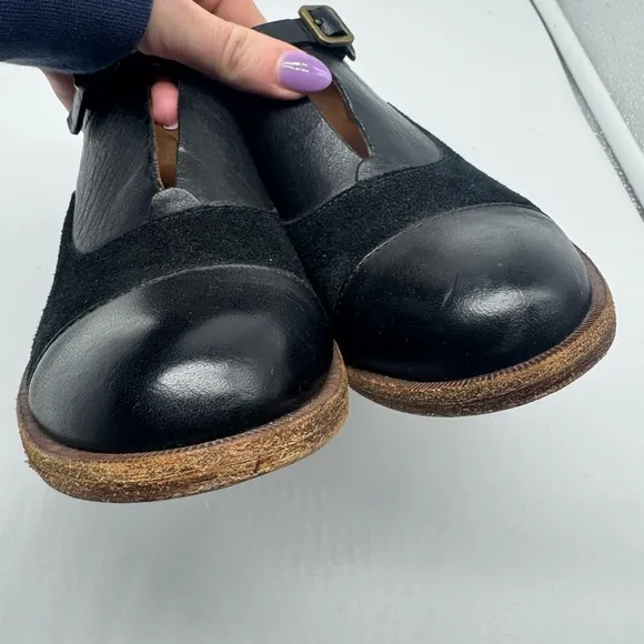 Kork-Ease Niseda Black Leather Shoes Size 6