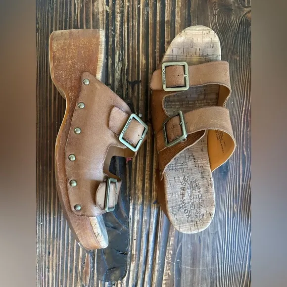 Kork Ease Saffron Platform wedge UltraComfort Sandal Women's 10 in Brown Terra