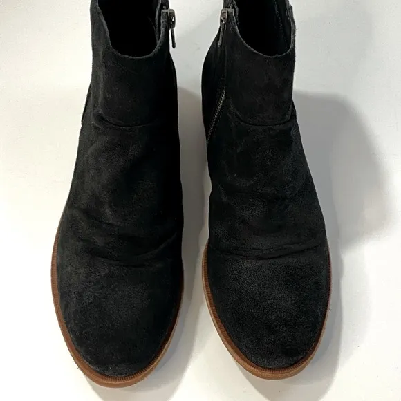 Kork-Ease Suede Giba Ruched Ankle Boots