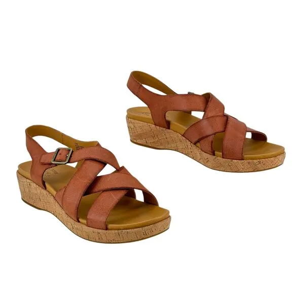 Kork Ease Women's Caroleigh Sandals 11 Wedge Comfort Chic Resort Summer Vacation