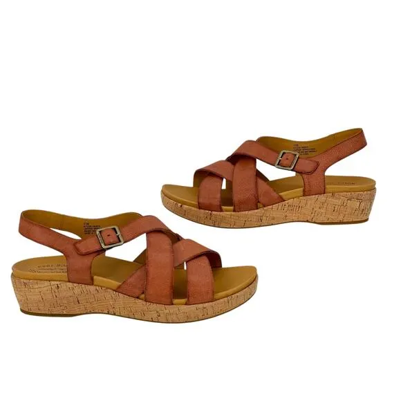 Kork Ease Women's Caroleigh Sandals 11 Wedge Comfort Chic Resort Summer Vacation