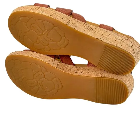 Kork Ease Women's Caroleigh Sandals 11 Wedge Comfort Chic Resort Summer Vacation