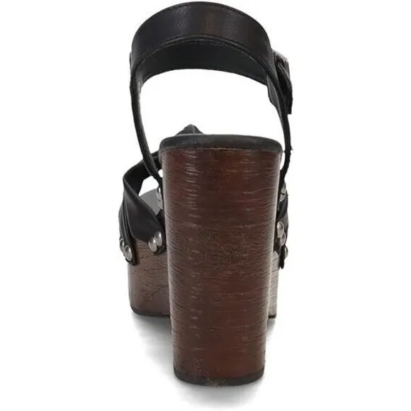 Korks Women's Black Dawson Platform Sandals Size: 9 M - NIB