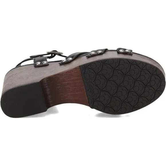 Korks Women's Black Dawson Platform Sandals Size: 9 M - NIB