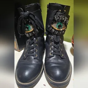 Kurt Geiger Evil Eye Black leather boots size EU39