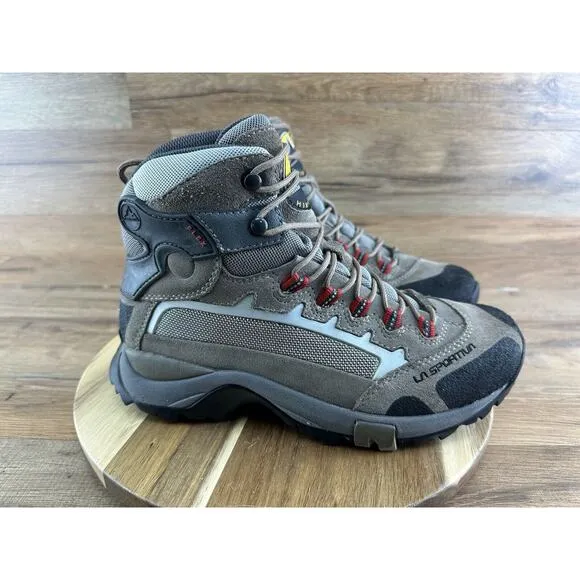 La Sportiva shoes Halite GTX Women SZ 7.5 Boots Hiking Tan Vibram Gore-T…