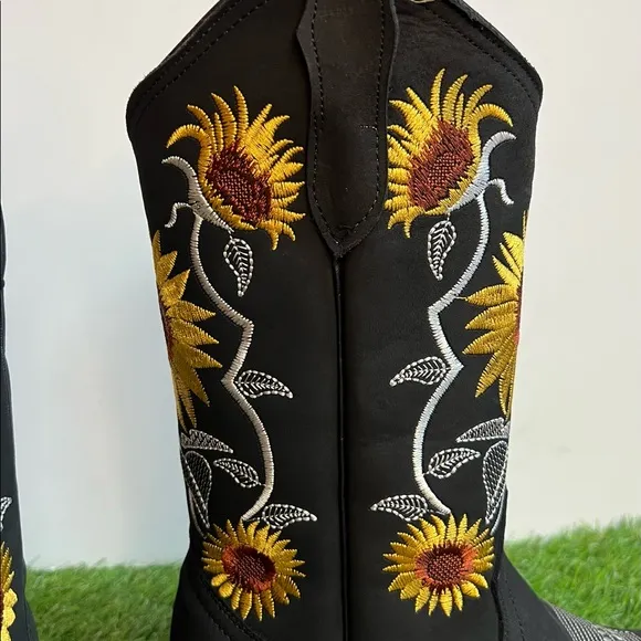 Ladies Leather Cowgirl Rodeo Western Mexican Boots Bota Mujer Vaquera de piel
