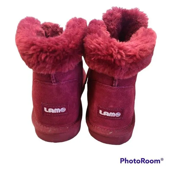 LAM Red Leather Boots size 6
