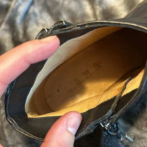 L.A.M.B. TODD leather BOOTS size 9